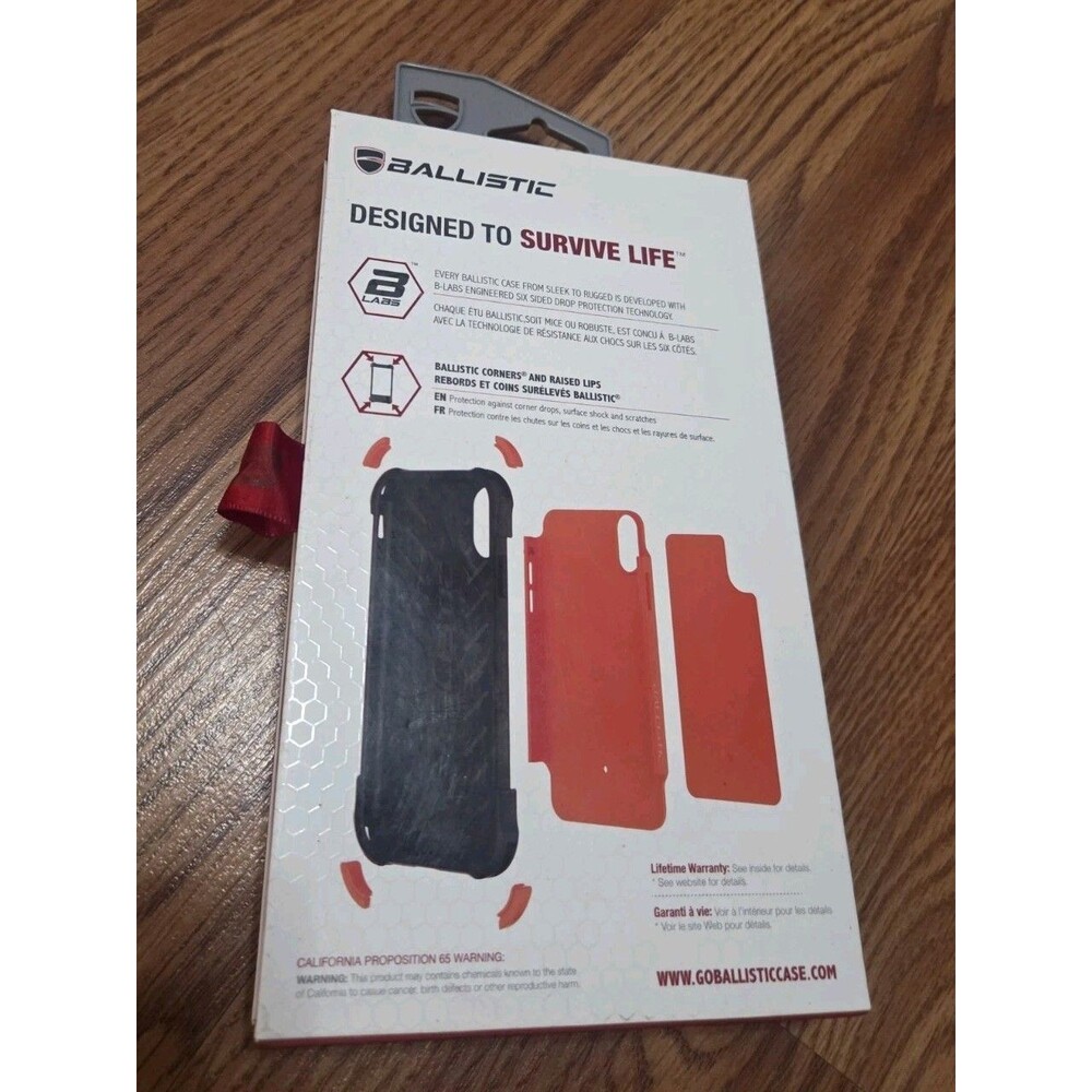 NEW Ballistic Tough Jacket Case Apple iPhone XR Orange Black Drop Tested Sealed - Picture 3 of 3